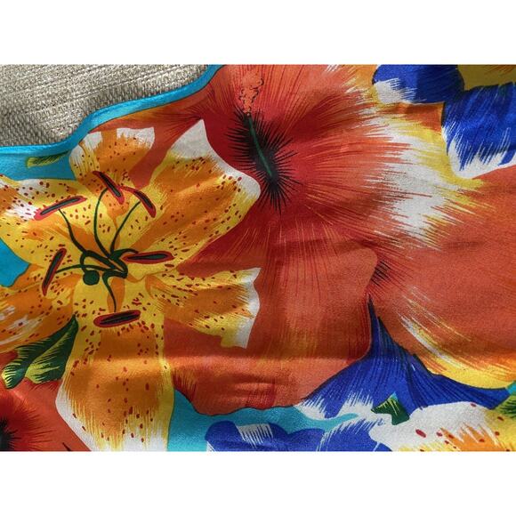 ECHO Botanica 100% Silk Ribbon Scarf Made in Japan - Picture 1 of 7